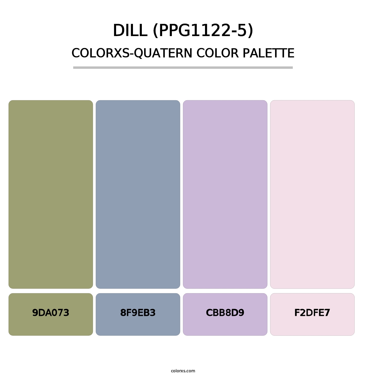 Dill (PPG1122-5) - Colorxs Quatern Palette