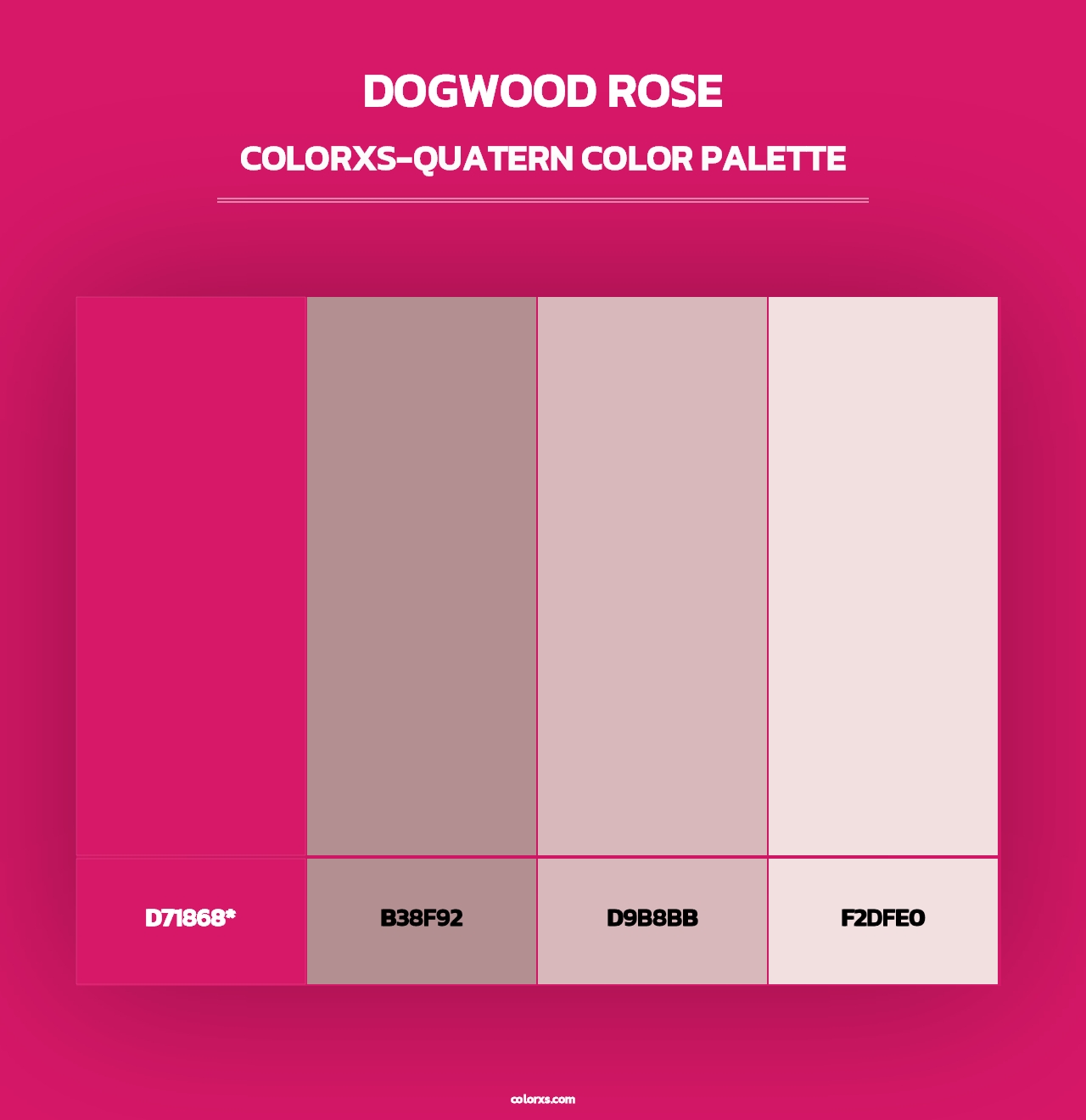 Dogwood Rose - Colorxs Quad Palette
