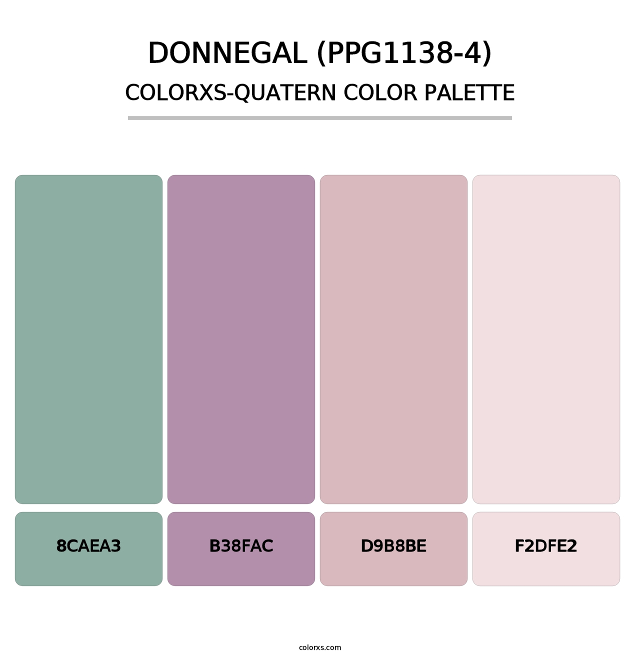 Donnegal (PPG1138-4) - Colorxs Quatern Palette