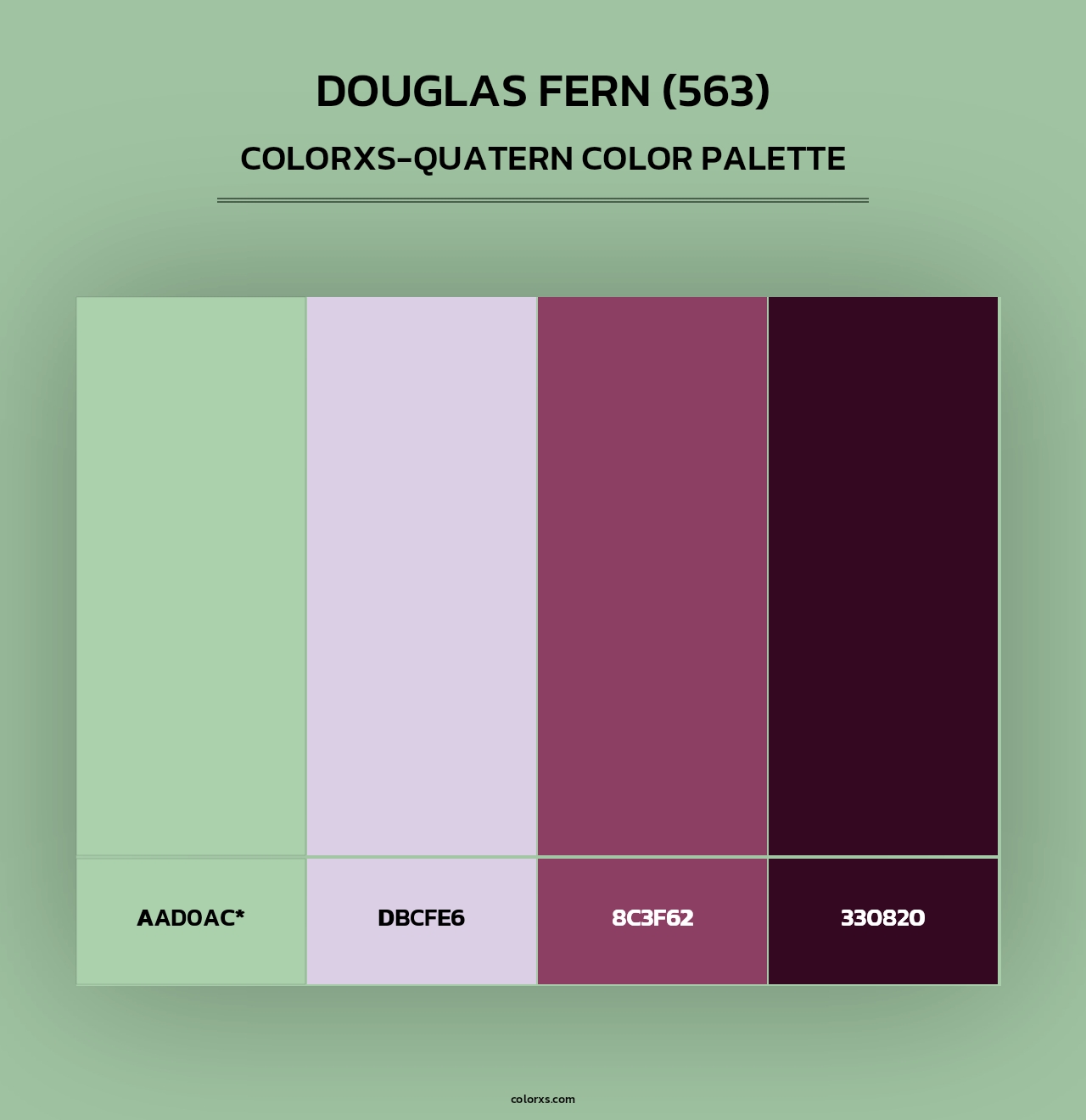 Douglas Fern (563) - Colorxs Quad Palette