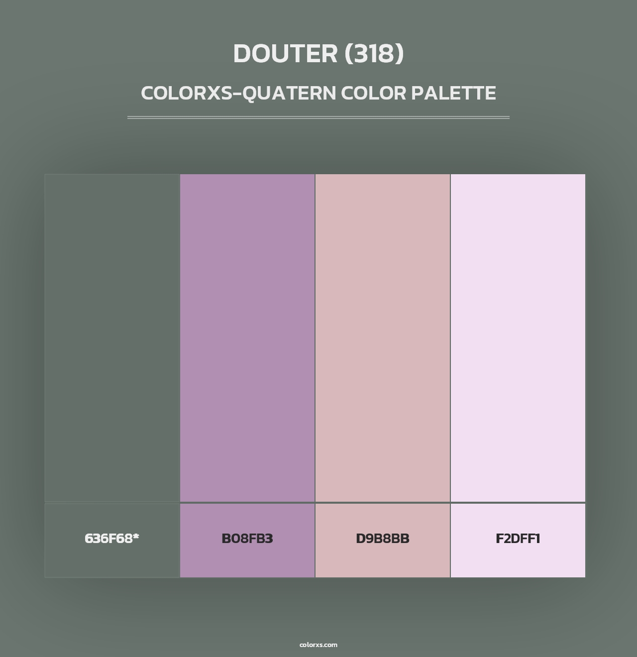 Douter (318) - Colorxs Quad Palette