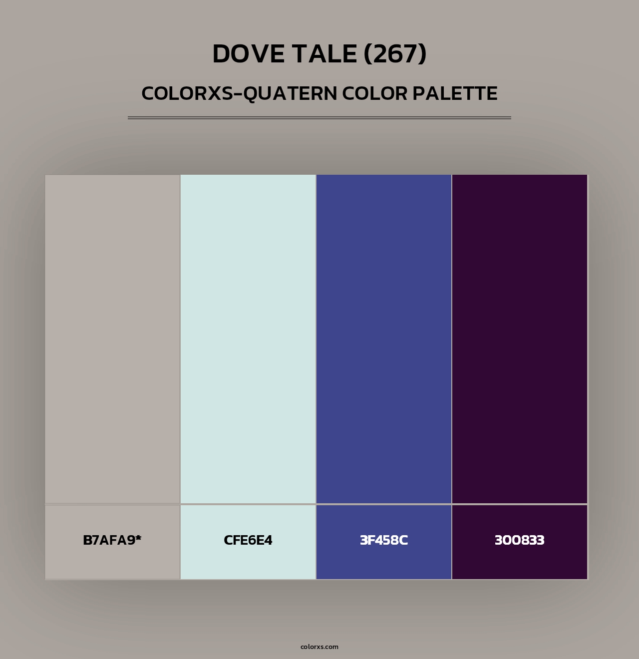 Dove Tale (267) - Colorxs Quad Palette