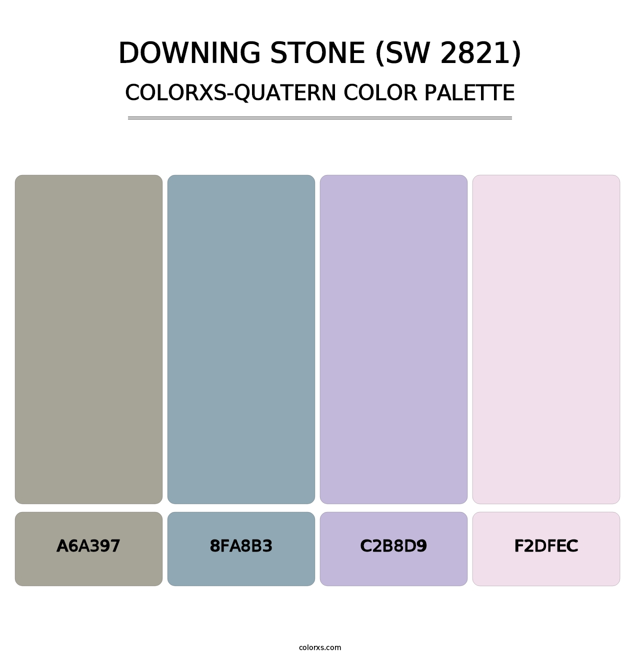 Downing Stone (SW 2821) - Colorxs Quatern Palette