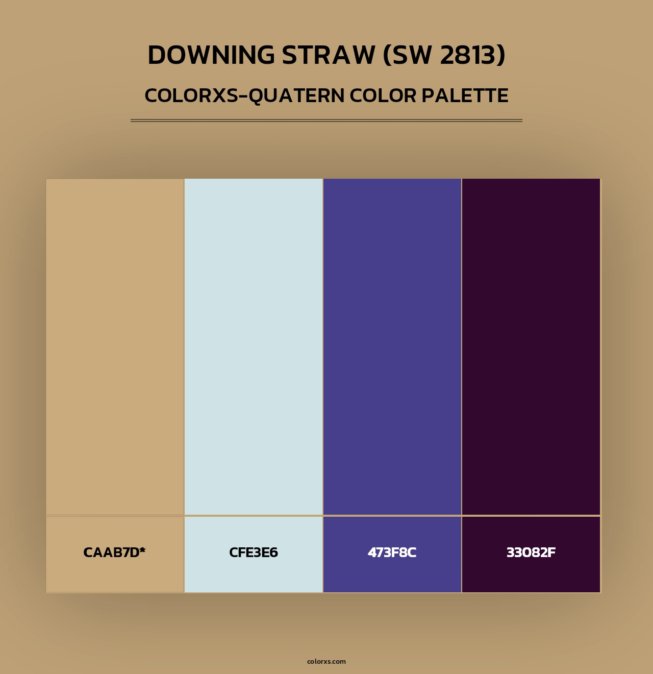 Downing Straw (SW 2813) - Colorxs Quad Palette