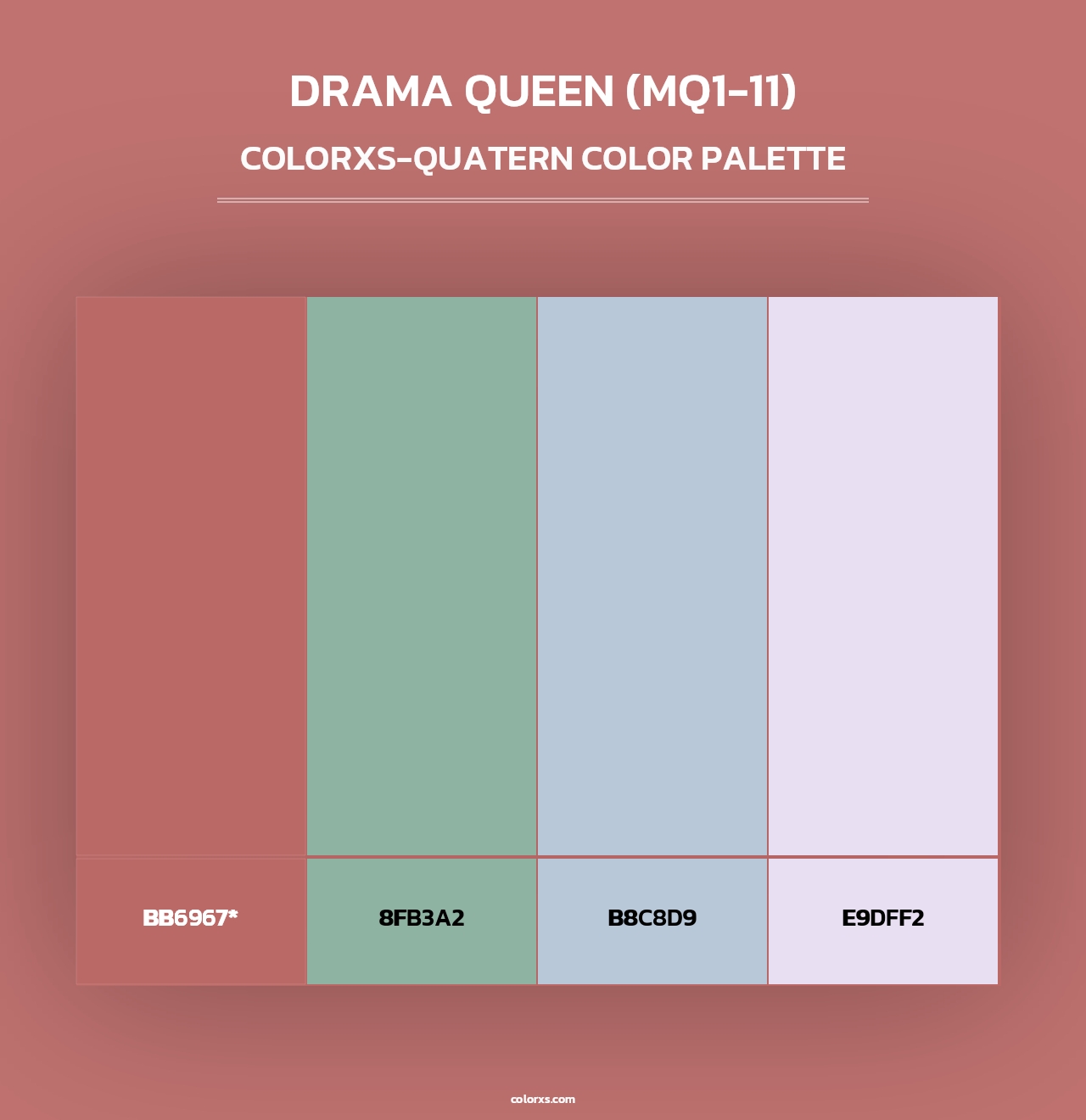 Drama Queen (MQ1-11) - Colorxs Quad Palette