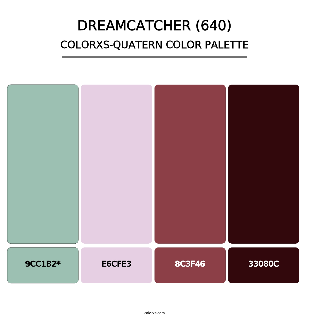 Dreamcatcher (640) - Colorxs Quatern Palette