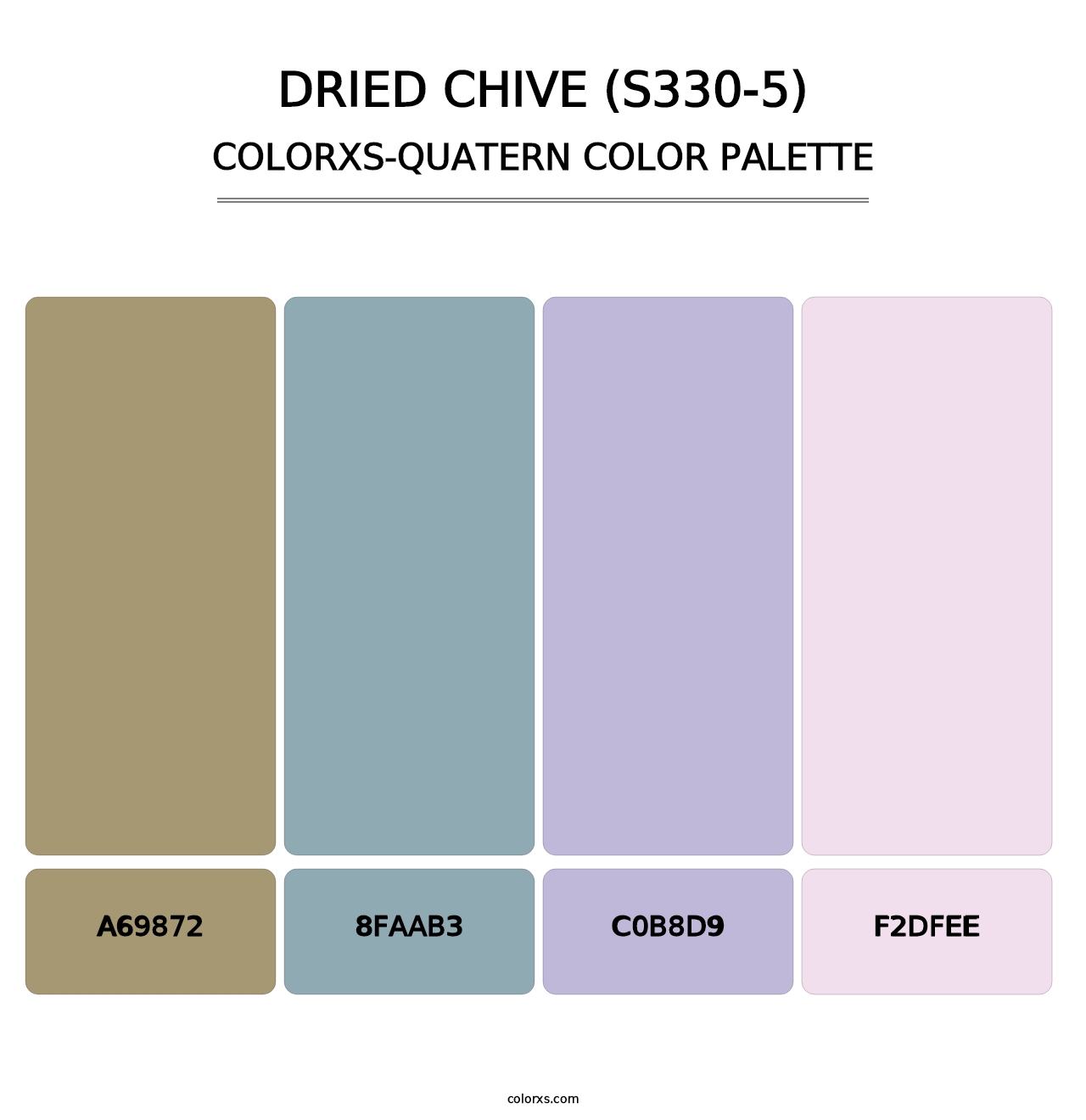 Dried Chive (S330-5) - Colorxs Quatern Palette