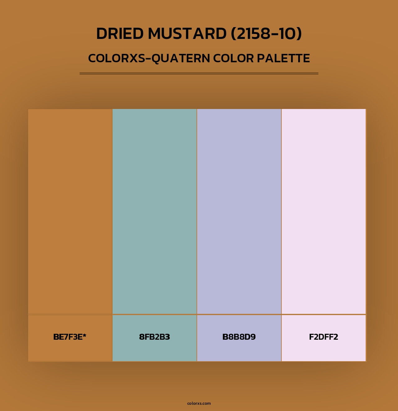 Dried Mustard (2158-10) - Colorxs Quad Palette