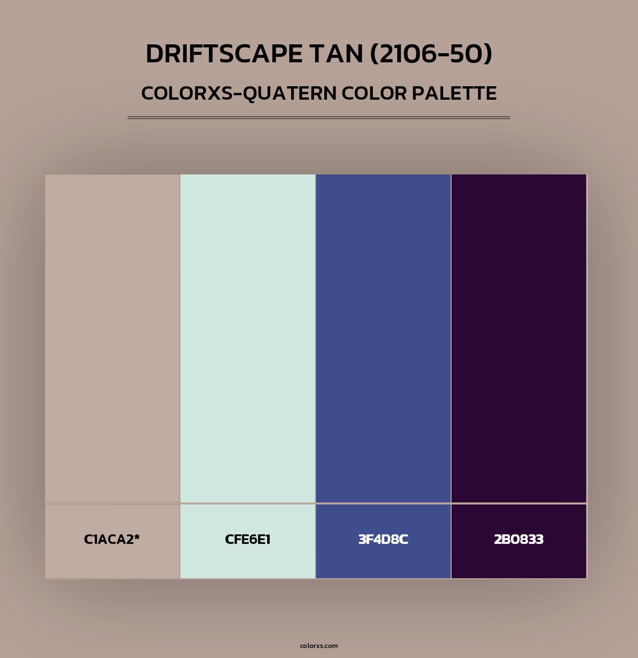 Driftscape Tan (2106-50) - Colorxs Quad Palette
