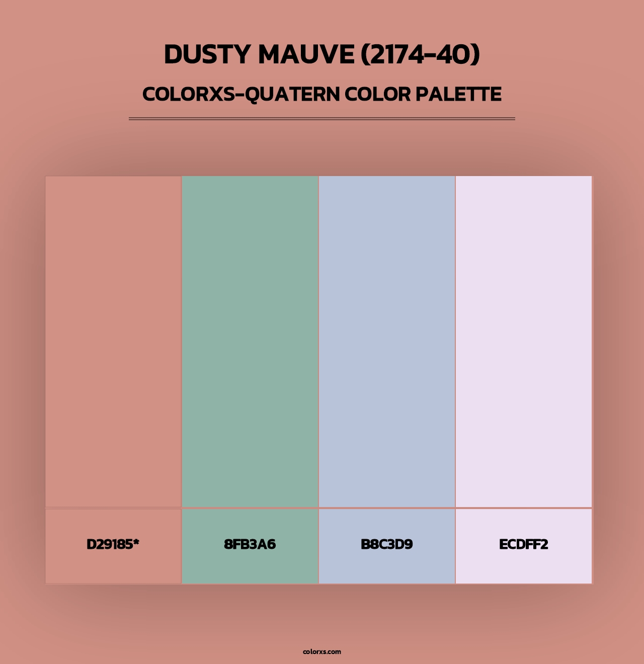 Dusty Mauve (2174-40) - Colorxs Quad Palette
