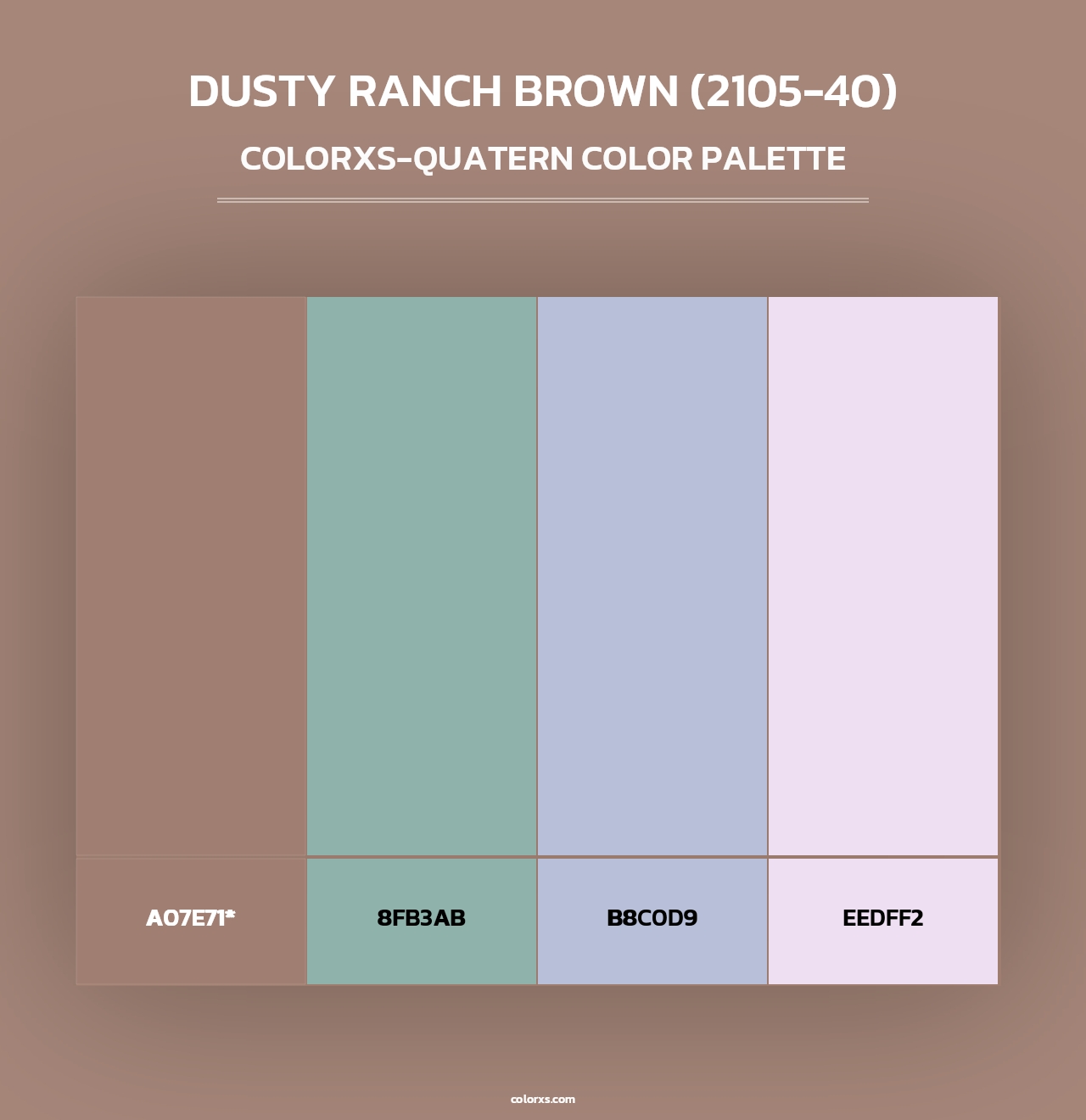 Dusty Ranch Brown (2105-40) - Colorxs Quad Palette