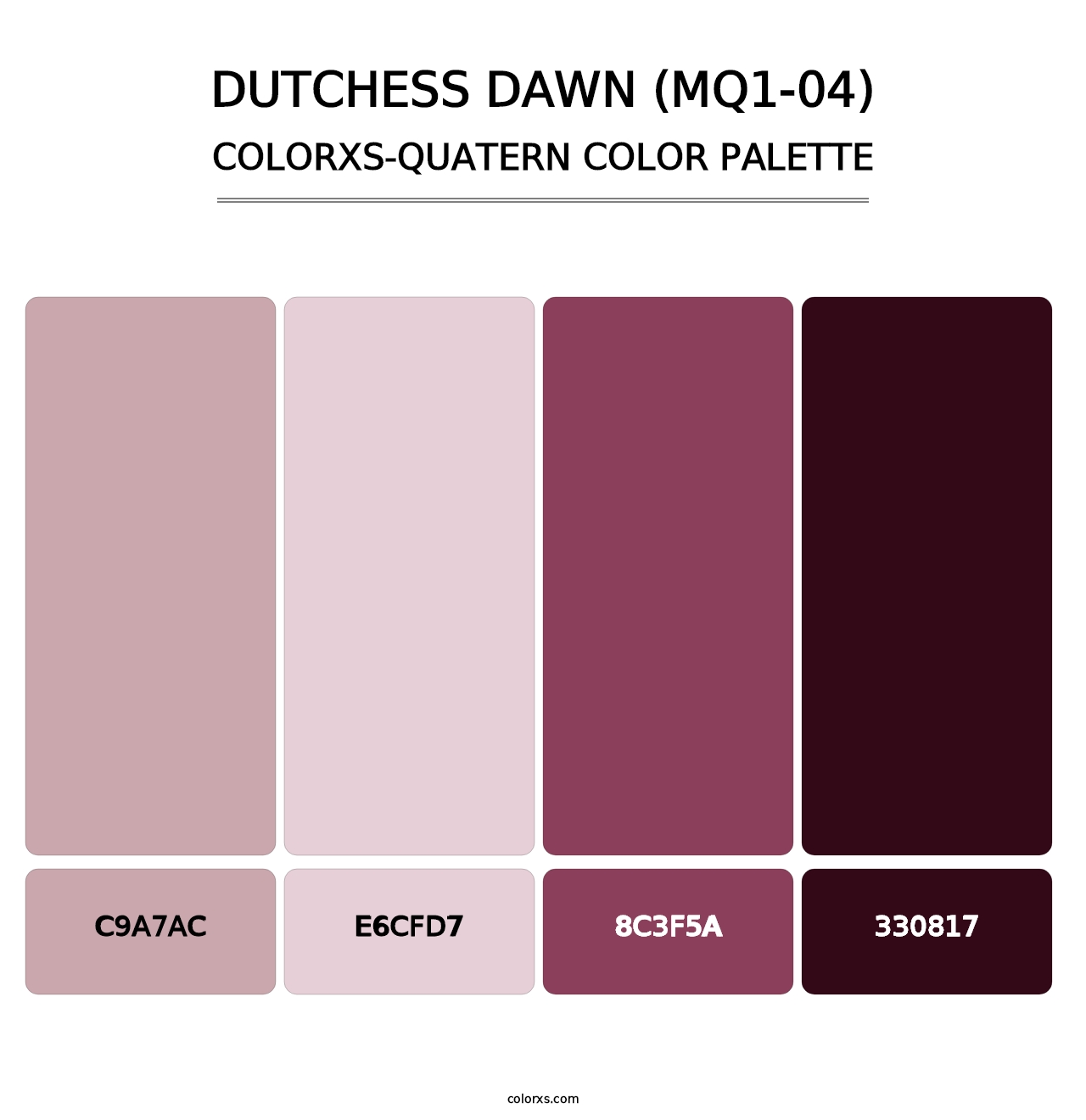 Dutchess Dawn (MQ1-04) - Colorxs Quatern Palette