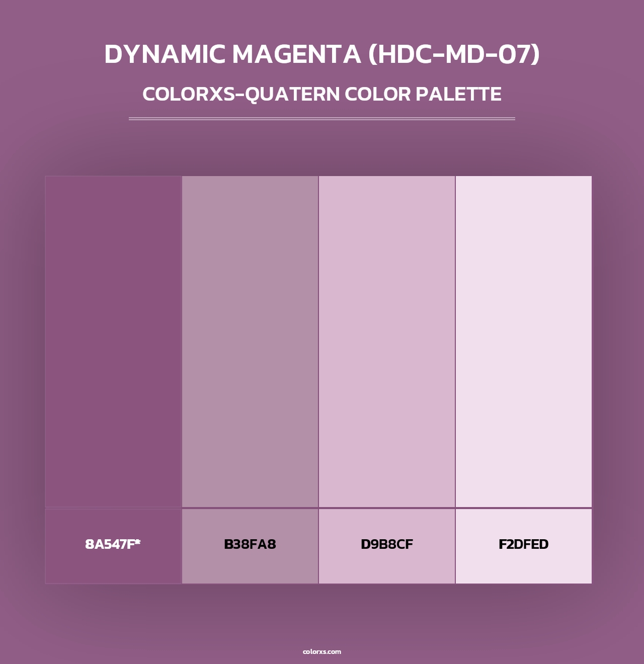Dynamic Magenta (HDC-MD-07) - Colorxs Quad Palette