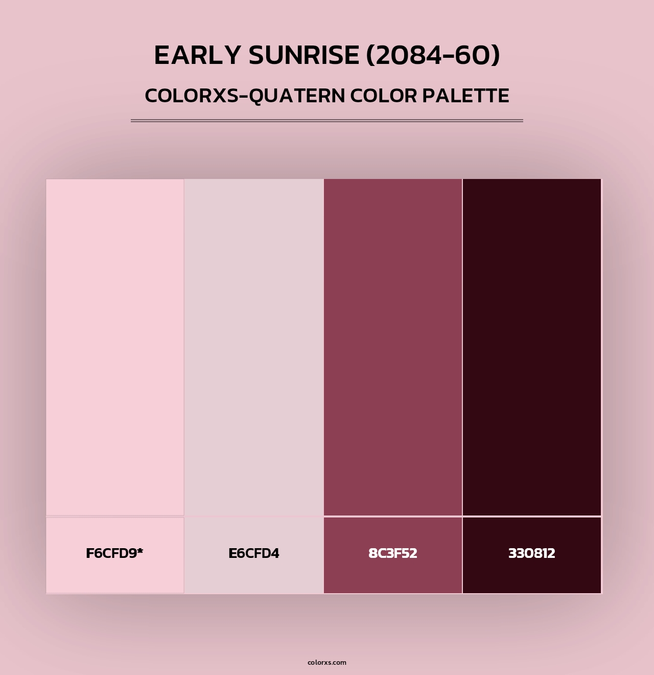 Early Sunrise (2084-60) - Colorxs Quad Palette