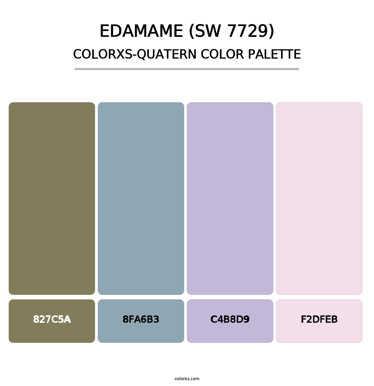 Edamame (SW 7729) - Colorxs Quatern Palette