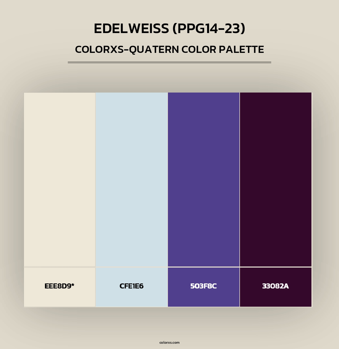 Edelweiss (PPG14-23) - Colorxs Quad Palette