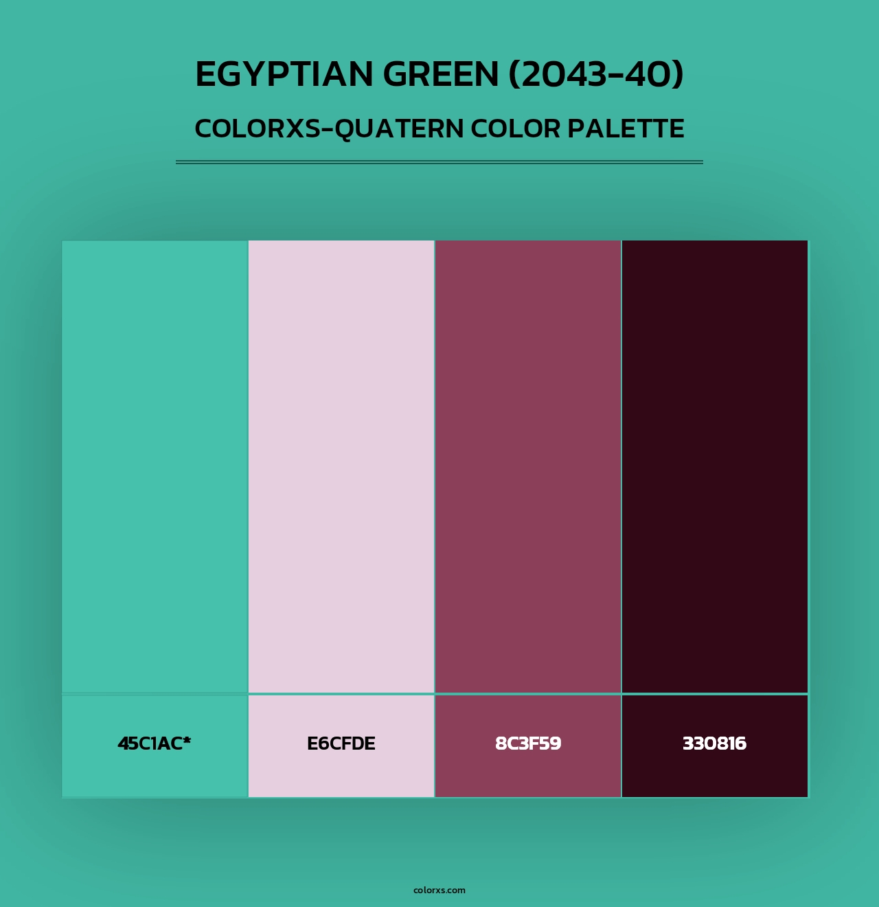 Egyptian Green (2043-40) - Colorxs Quad Palette