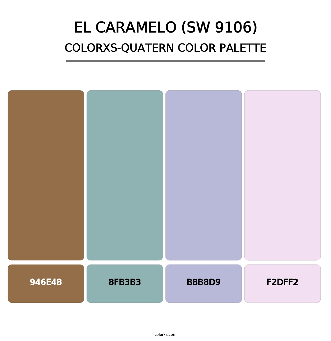 El Caramelo (SW 9106) - Colorxs Quatern Palette