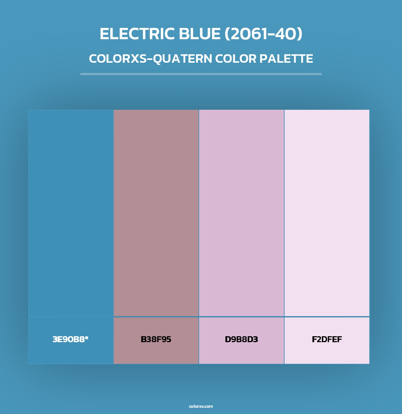 Electric Blue (2061-40) - Colorxs Quad Palette