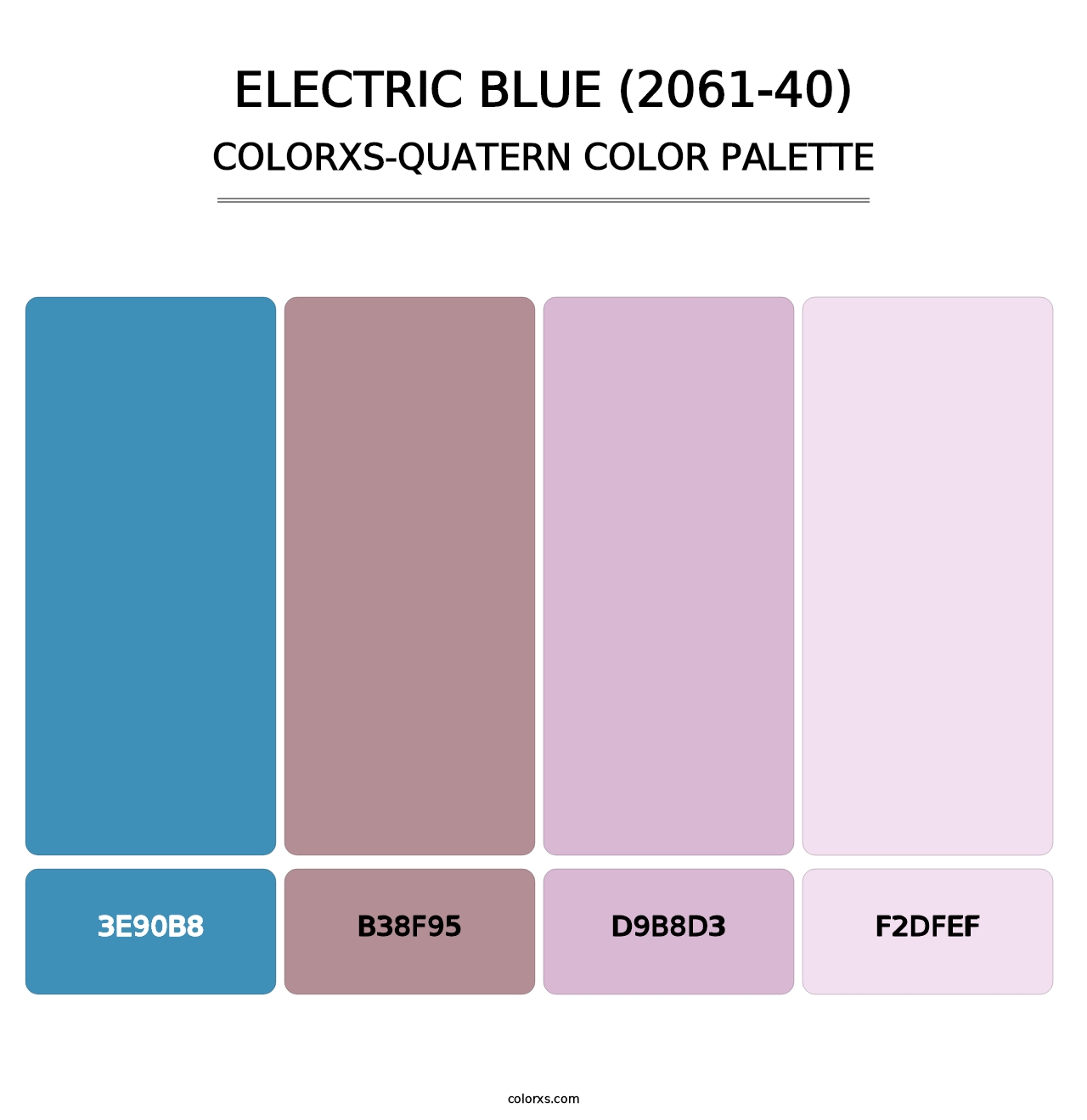 Electric Blue (2061-40) - Colorxs Quatern Palette