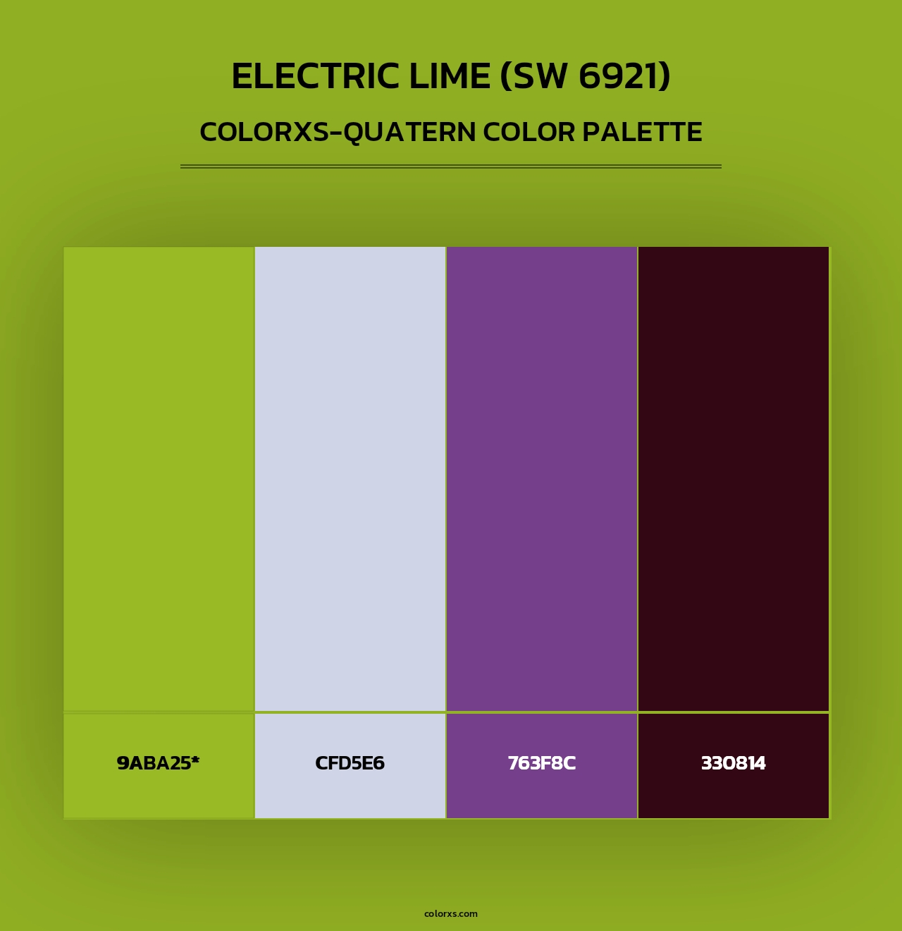 Electric Lime (SW 6921) - Colorxs Quad Palette