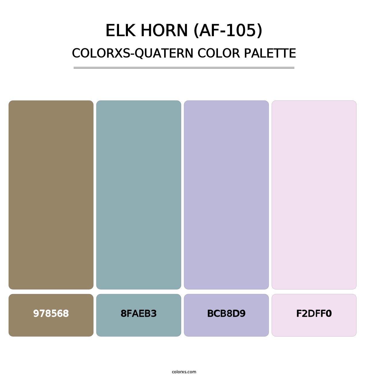 Elk Horn (AF-105) - Colorxs Quatern Palette