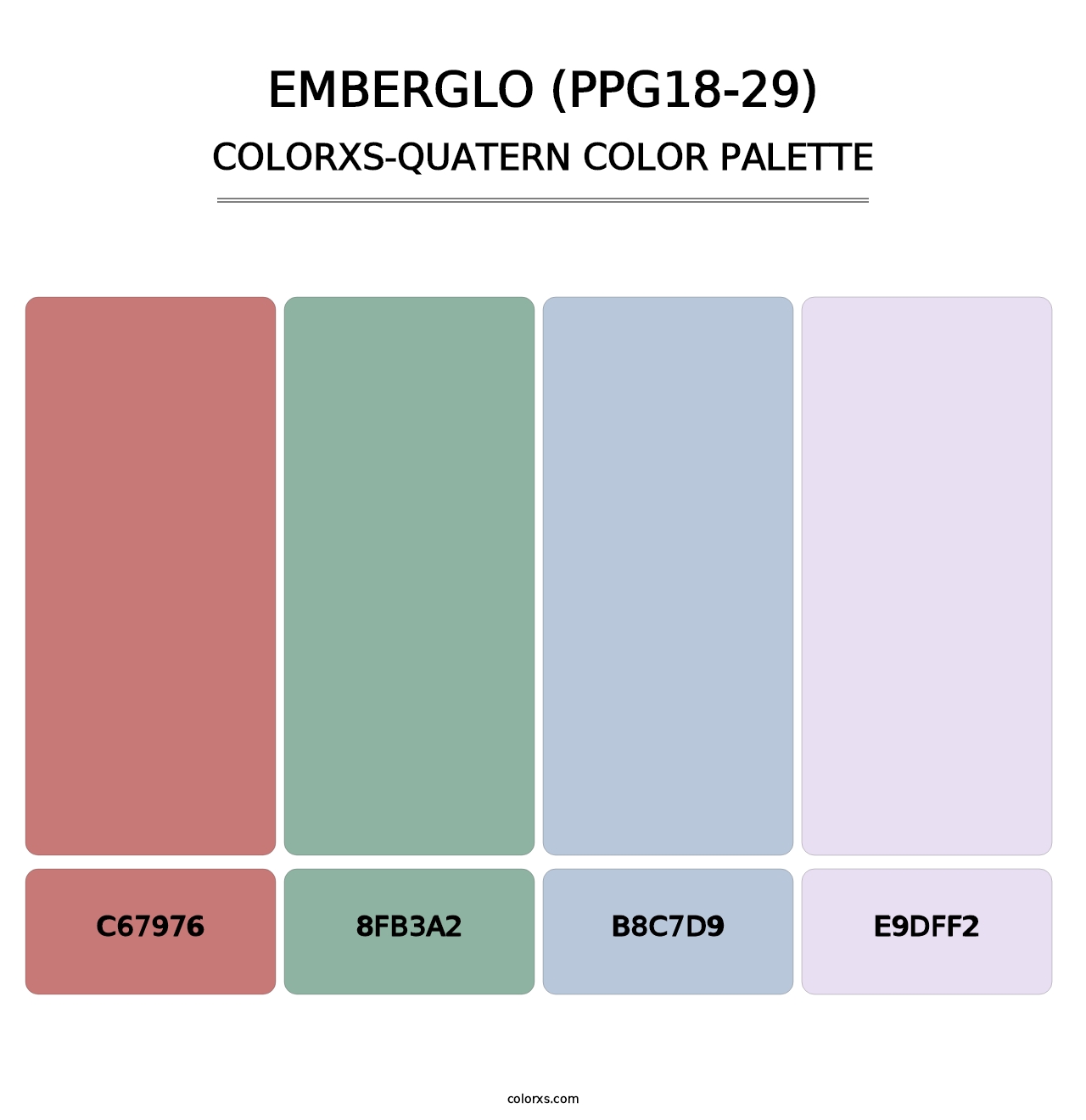 Emberglo (PPG18-29) - Colorxs Quatern Palette