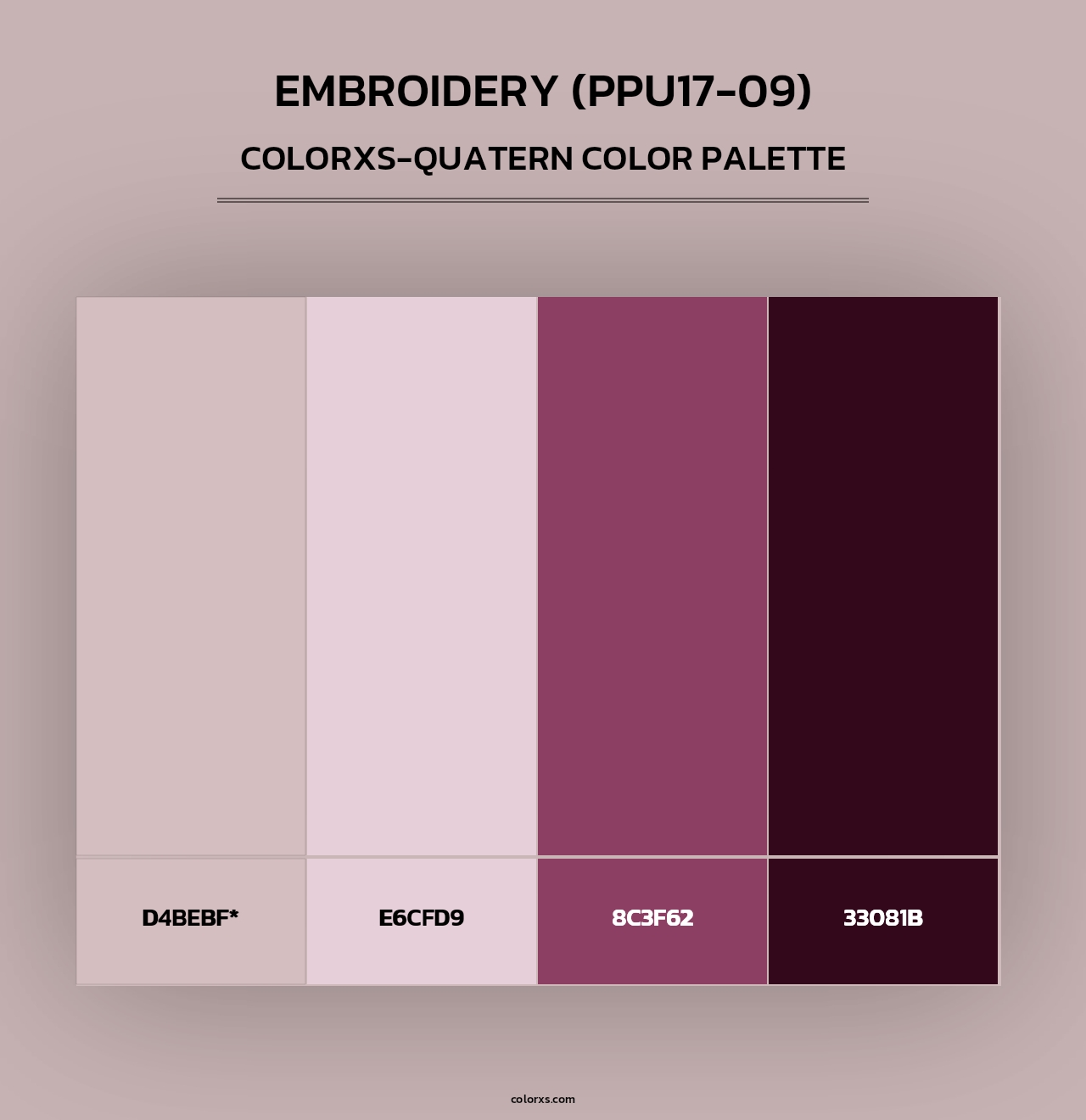 Embroidery (PPU17-09) - Colorxs Quad Palette