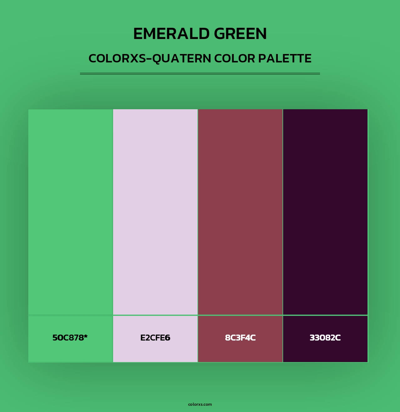 Emerald Green - Colorxs Quad Palette