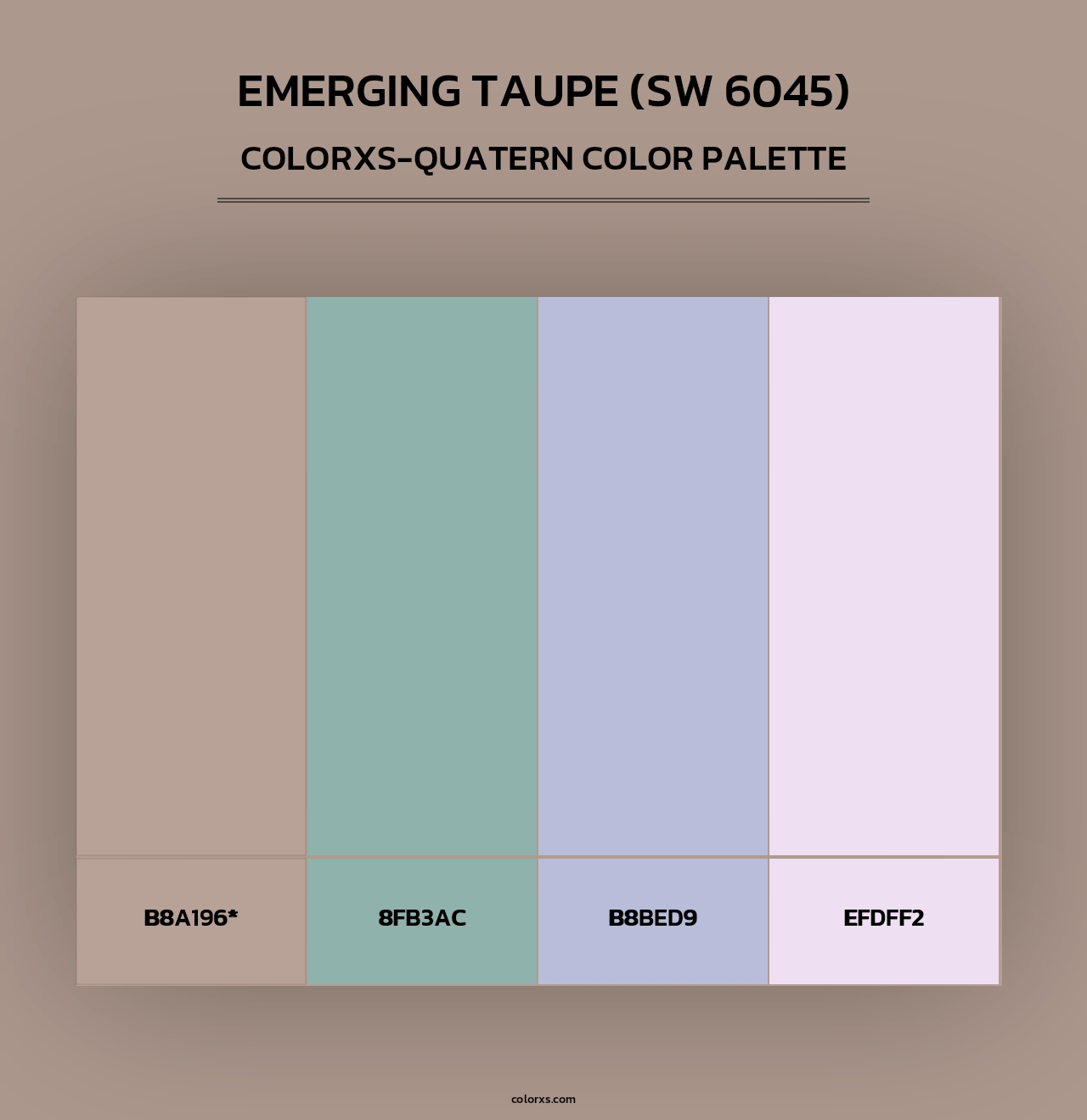 Emerging Taupe (SW 6045) - Colorxs Quad Palette