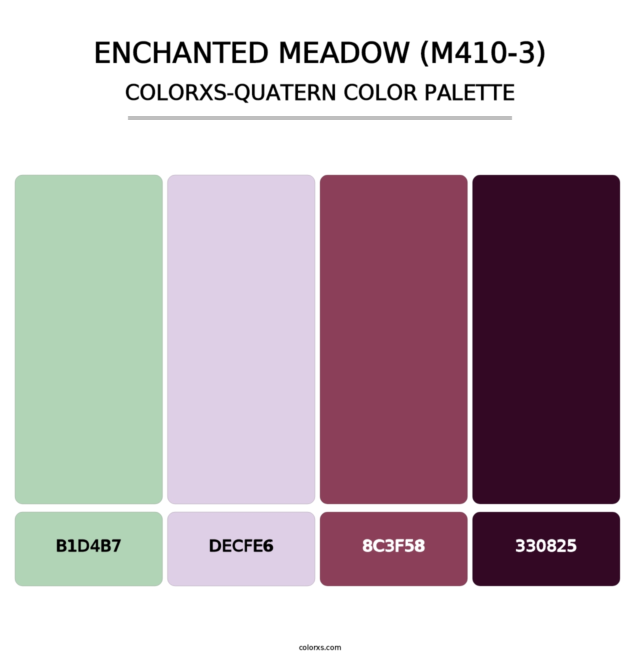 Enchanted Meadow (M410-3) - Colorxs Quatern Palette