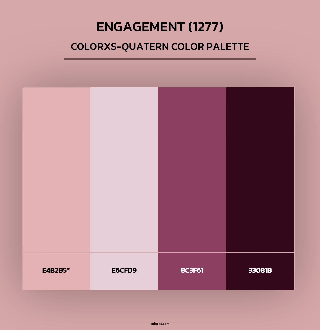 Engagement (1277) - Colorxs Quad Palette