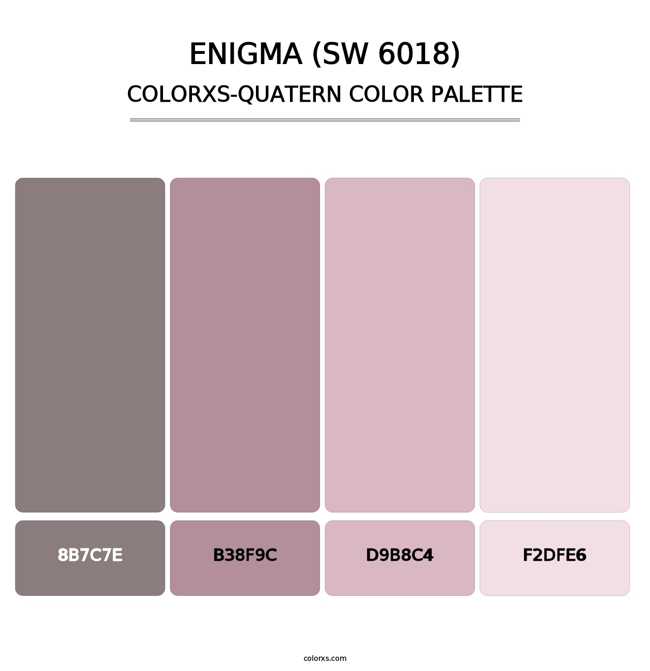 Enigma (SW 6018) - Colorxs Quatern Palette