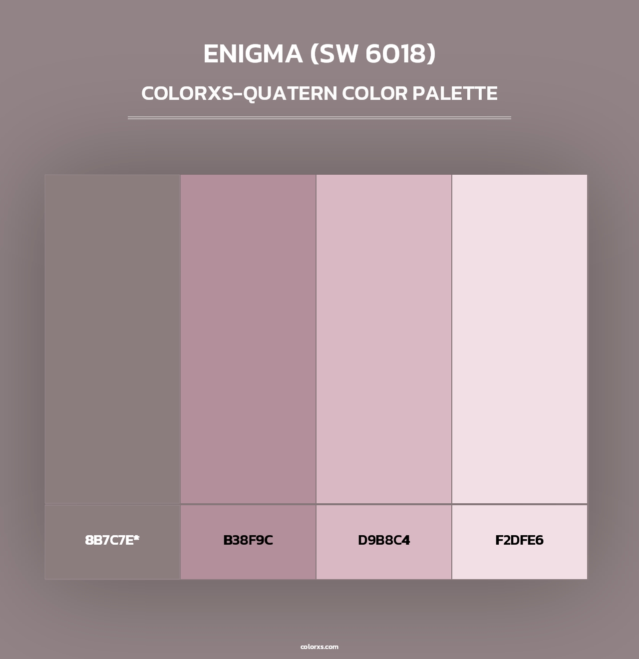 Enigma (SW 6018) - Colorxs Quad Palette