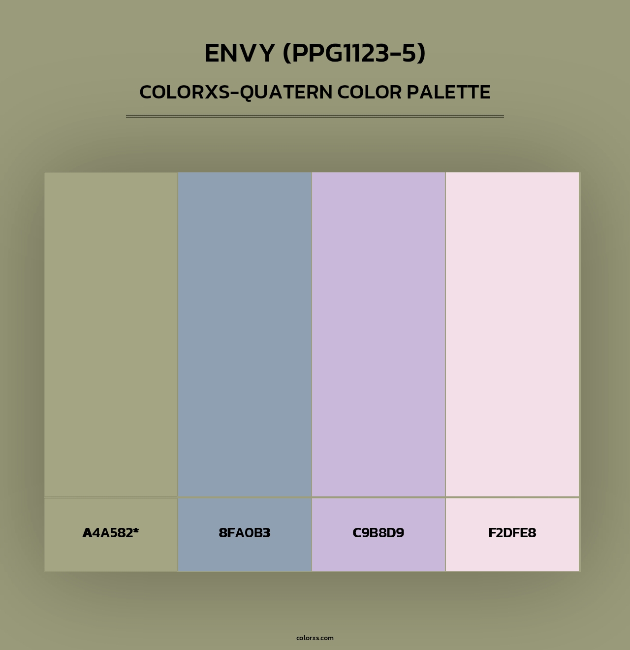 Envy (PPG1123-5) - Colorxs Quad Palette