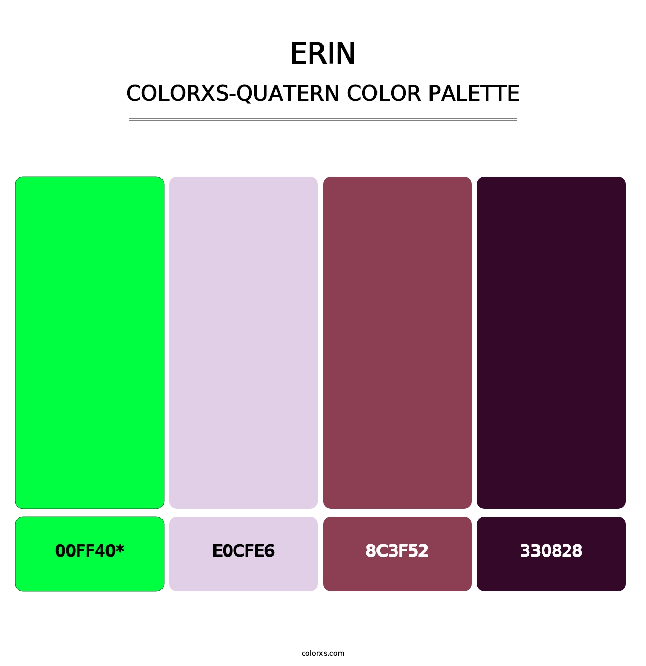 Erin - Colorxs Quatern Palette