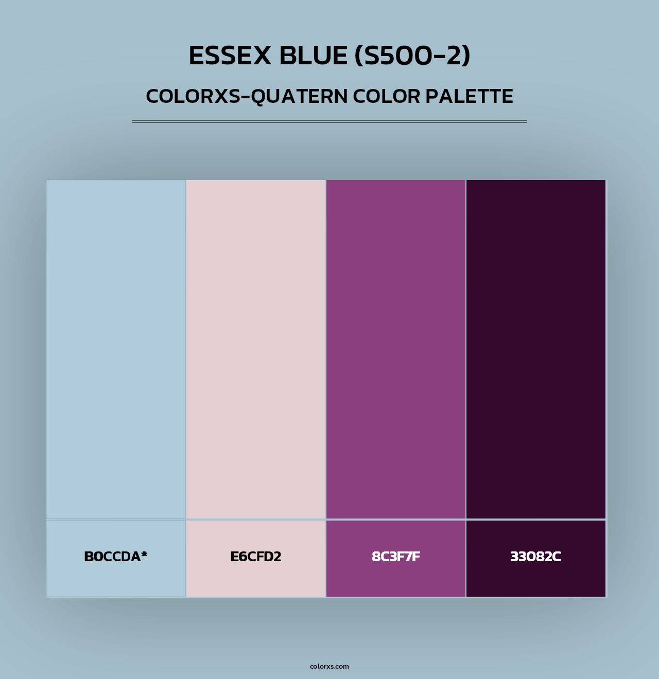 Essex Blue (S500-2) - Colorxs Quad Palette