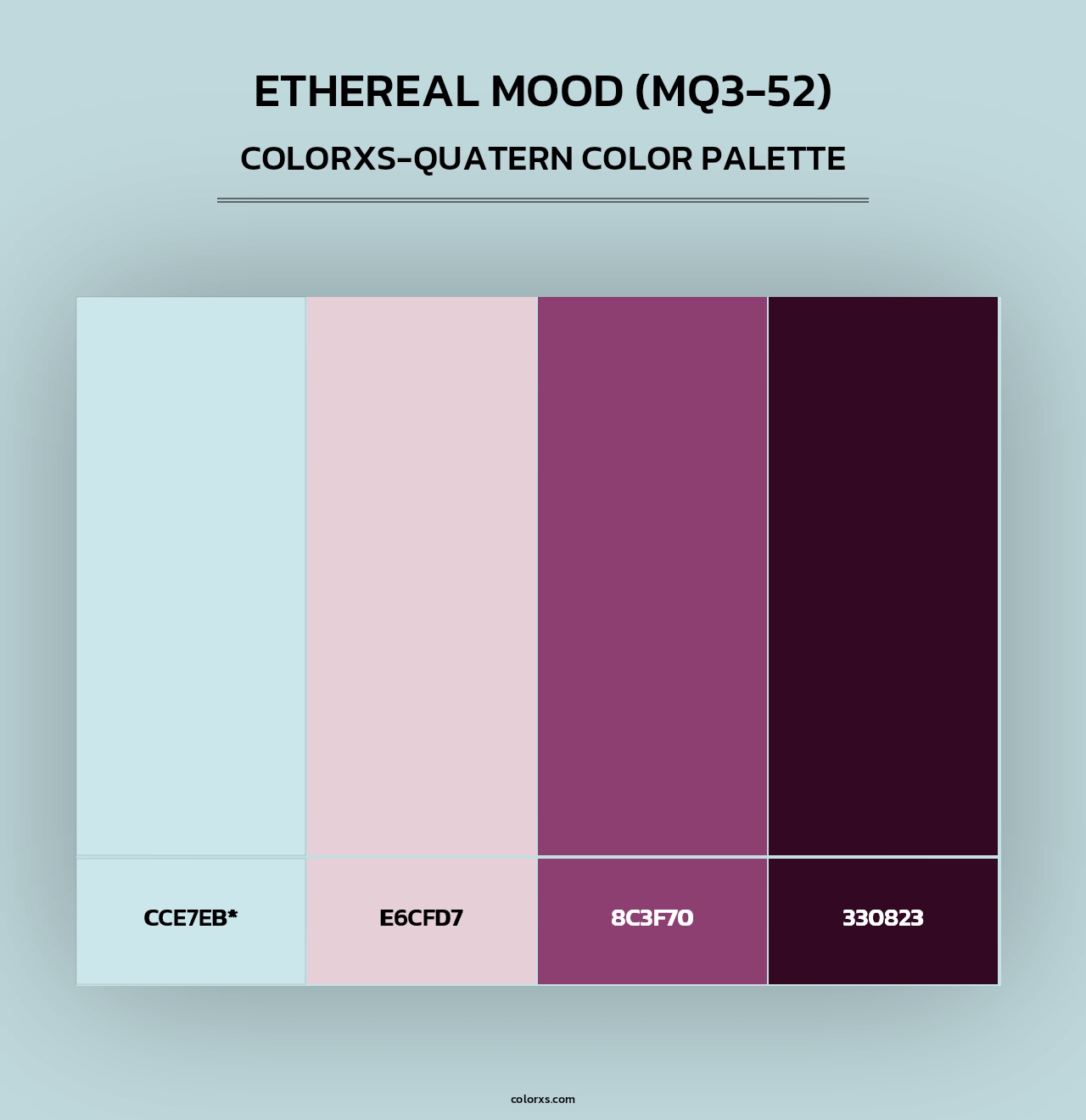 Ethereal Mood (MQ3-52) - Colorxs Quad Palette