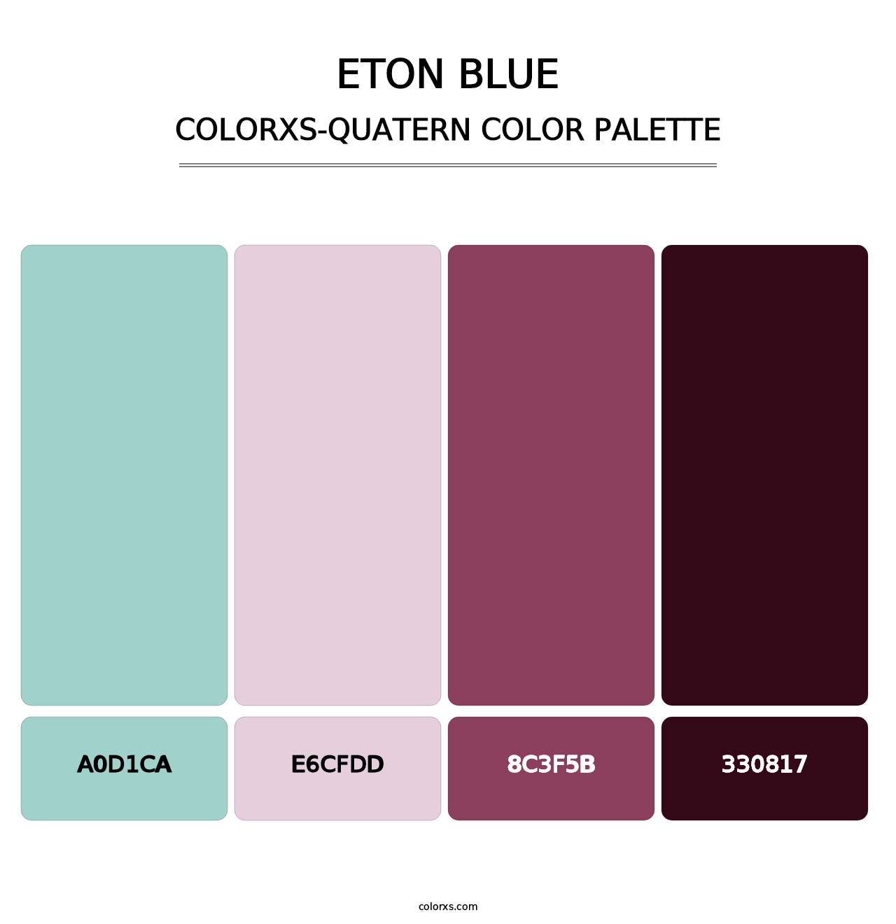 Eton blue - Colorxs Quatern Palette
