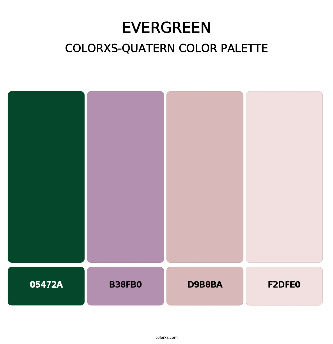 Evergreen - Colorxs Quatern Palette