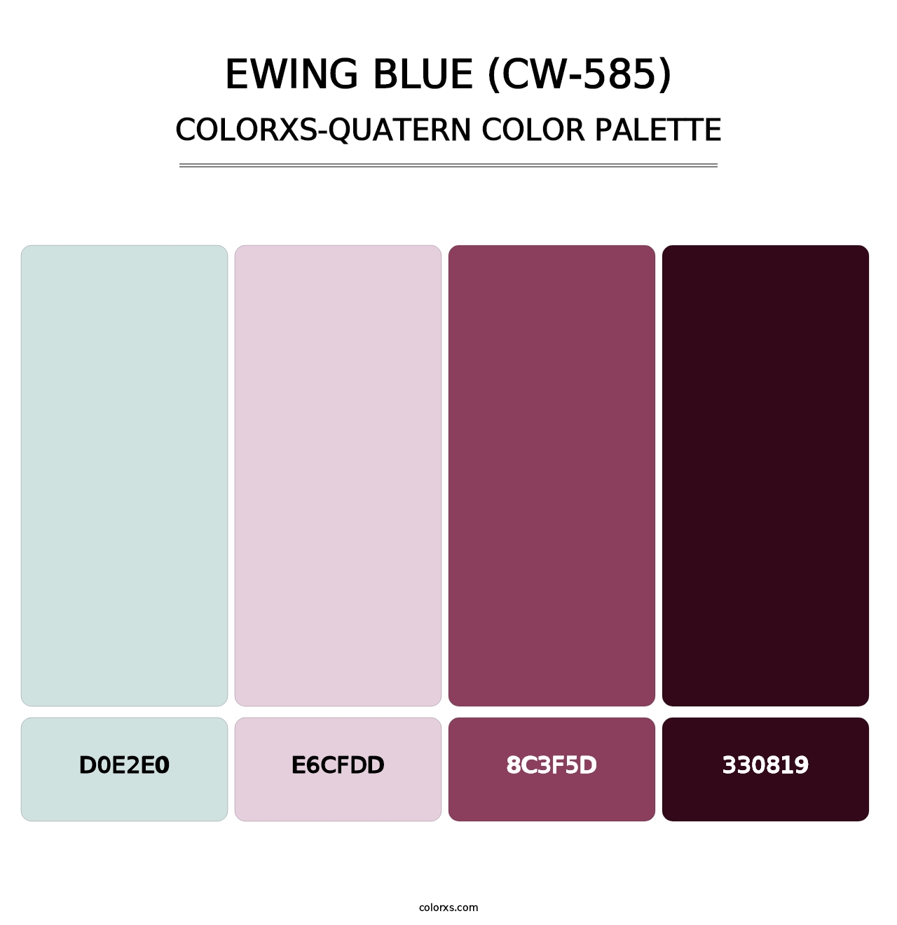Ewing Blue (CW-585) - Colorxs Quatern Palette
