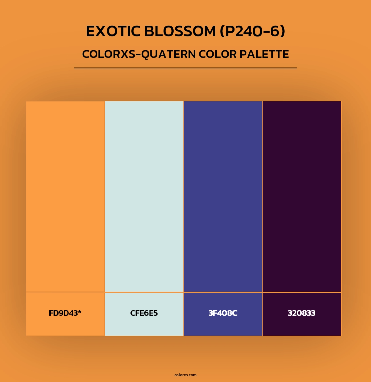 Exotic Blossom (P240-6) - Colorxs Quad Palette