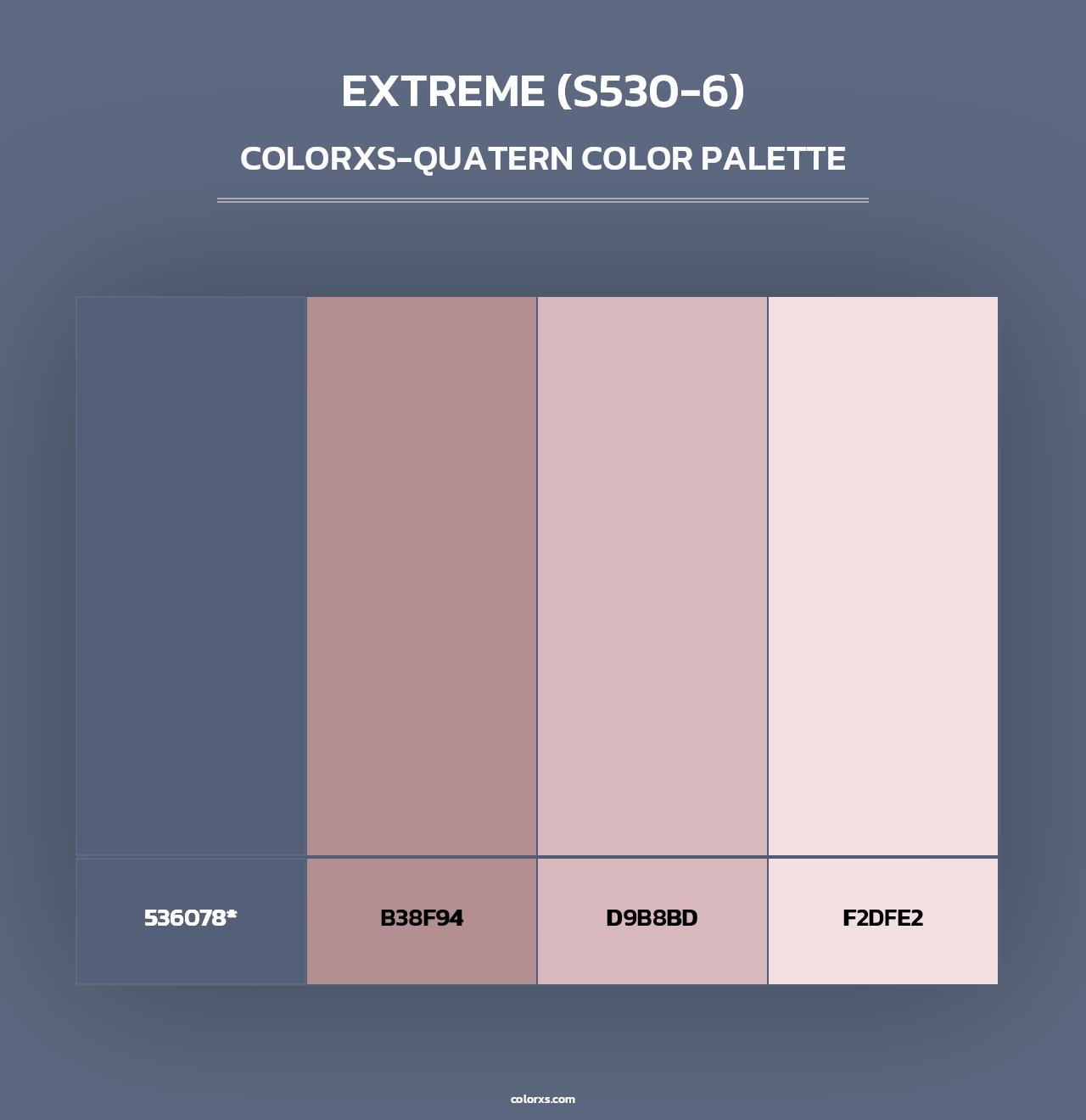 Extreme (S530-6) - Colorxs Quad Palette