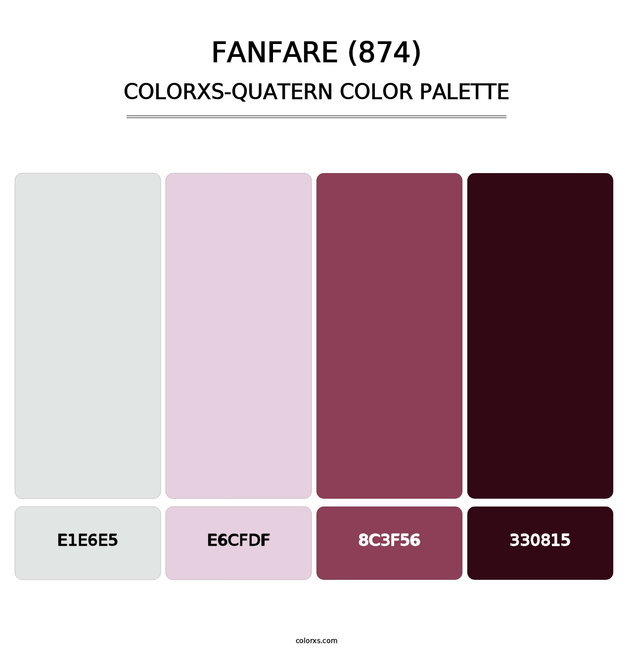 Fanfare (874) - Colorxs Quatern Palette