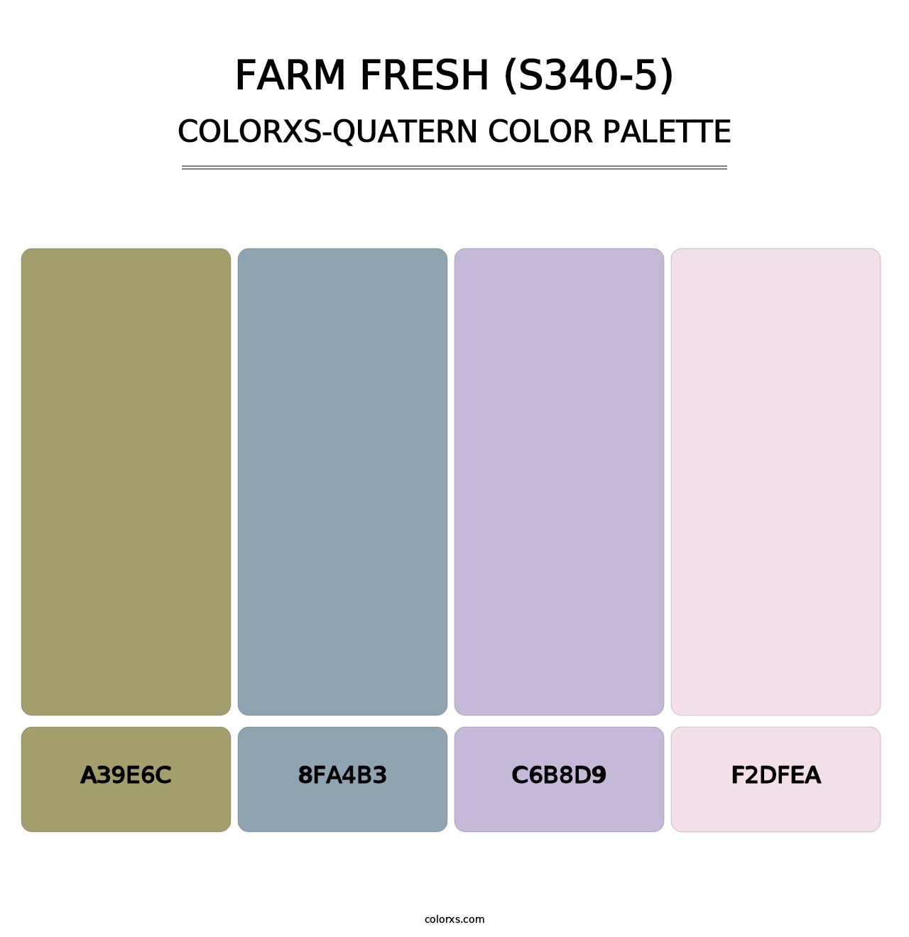 Farm Fresh (S340-5) - Colorxs Quatern Palette