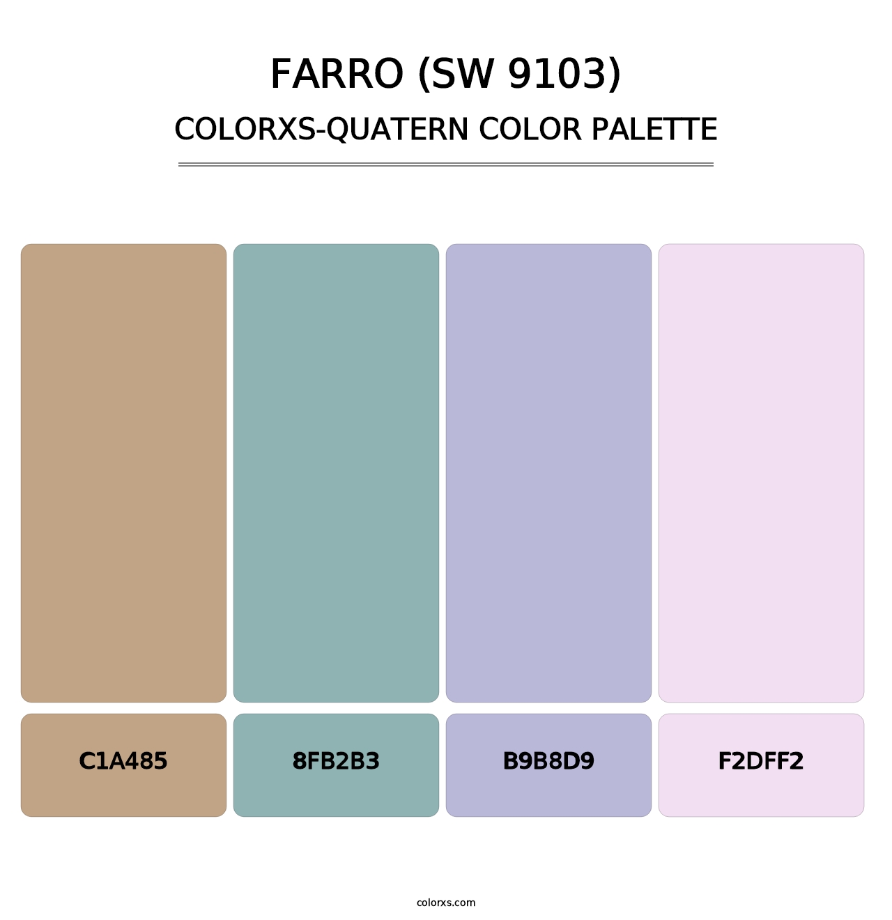 Farro (SW 9103) - Colorxs Quatern Palette