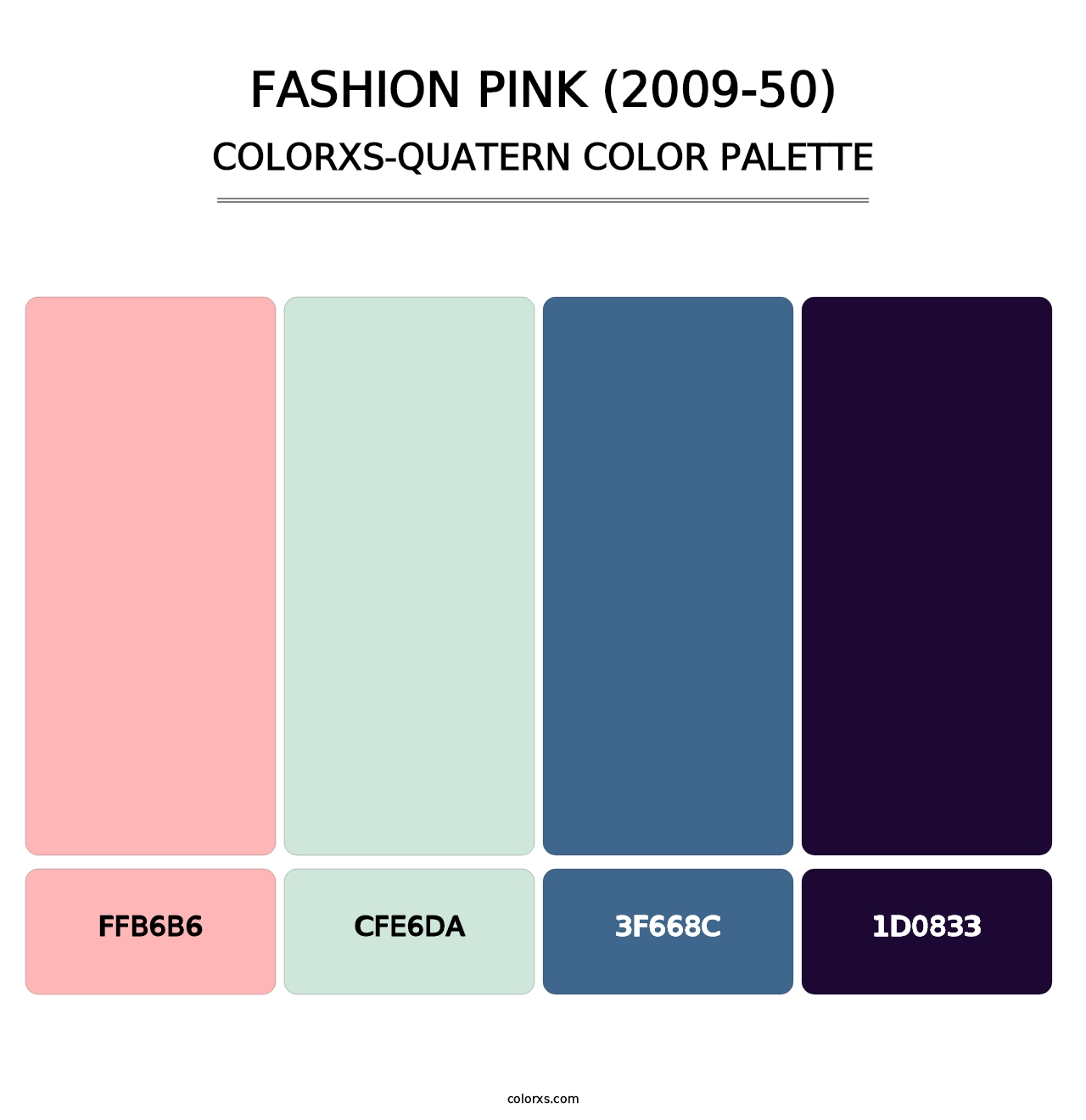 Fashion Pink (2009-50) - Colorxs Quatern Palette