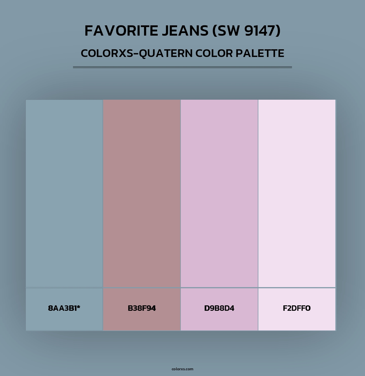 Favorite Jeans (SW 9147) - Colorxs Quad Palette