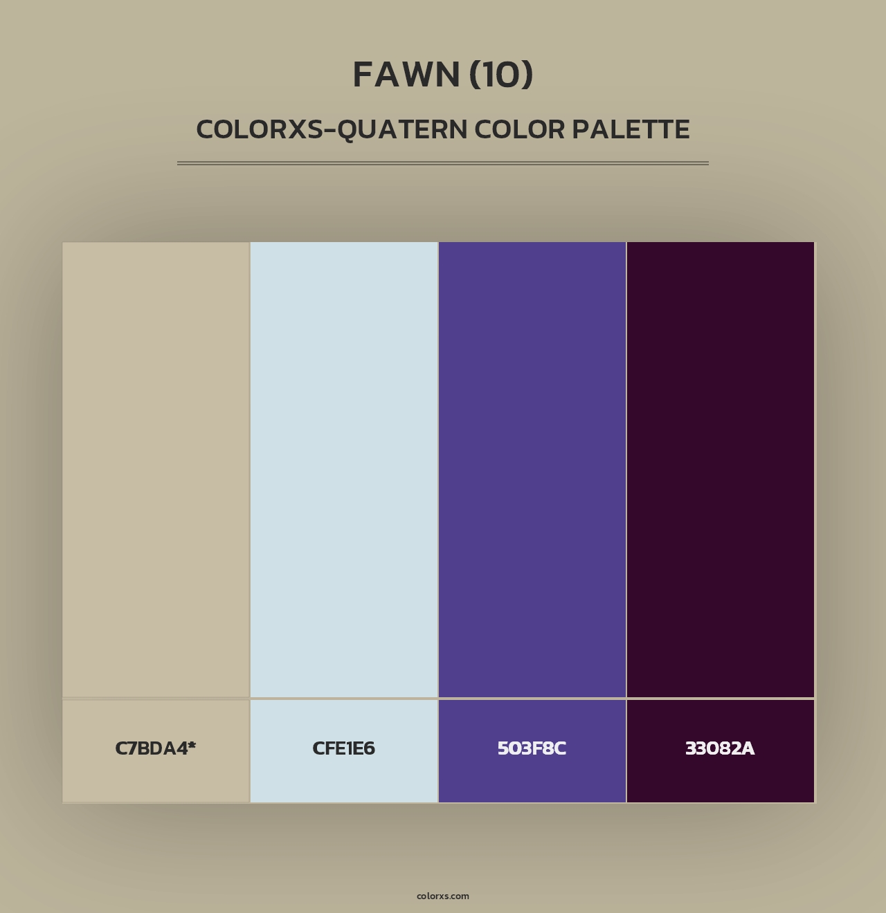 Fawn (10) - Colorxs Quad Palette