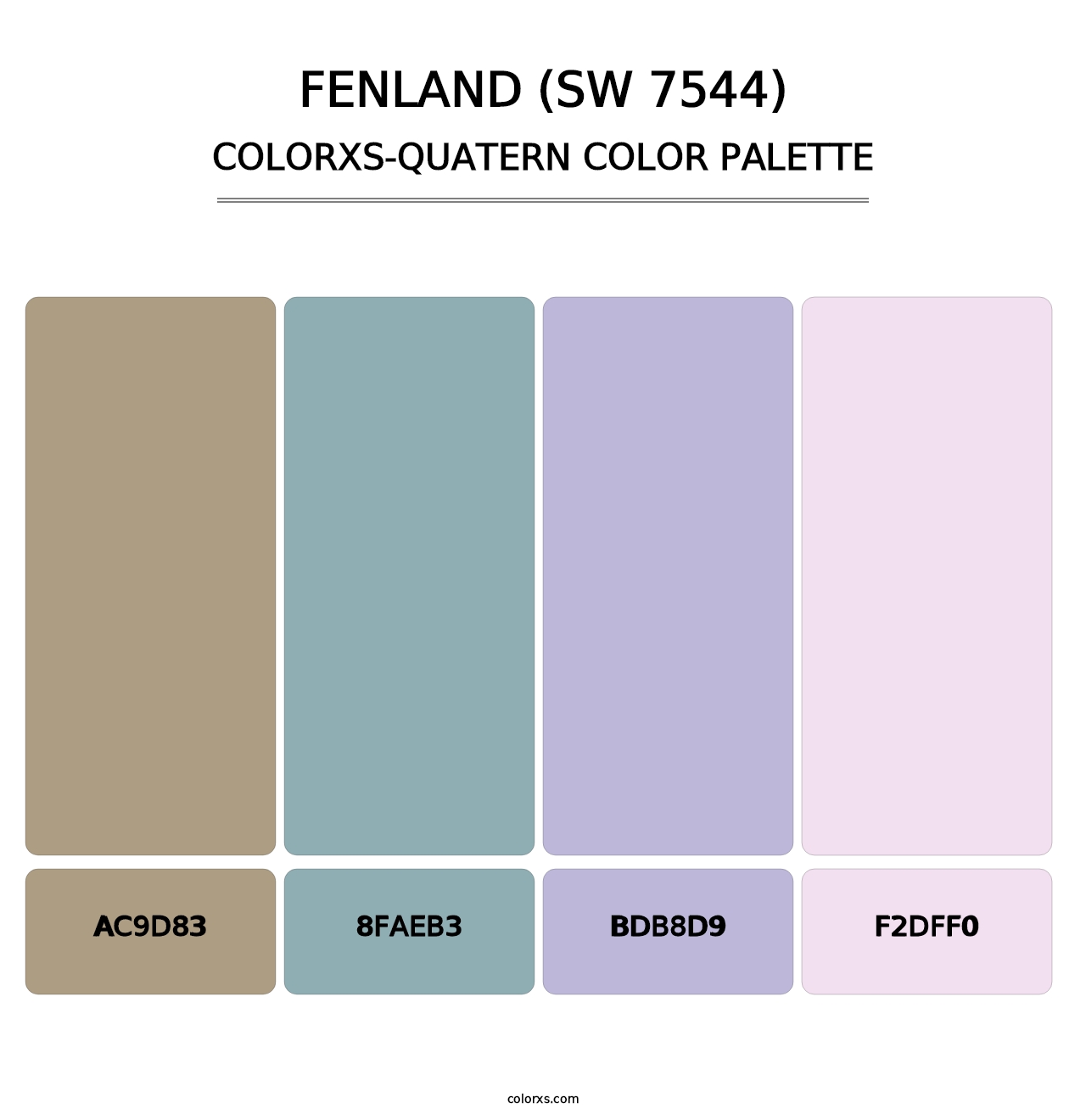 Fenland (SW 7544) - Colorxs Quatern Palette